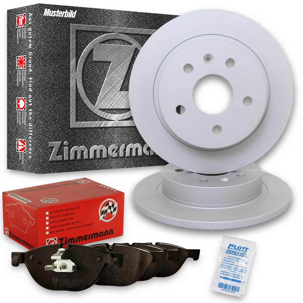 Гальмівні колодки та диски Zimmermann для AUDI A4 Avant (8E5, B6) 1.9 TDI Гальмівні колодки та диски Zimmermann для AUDI A4 Avant (8E5, B6) 1.9 TDI